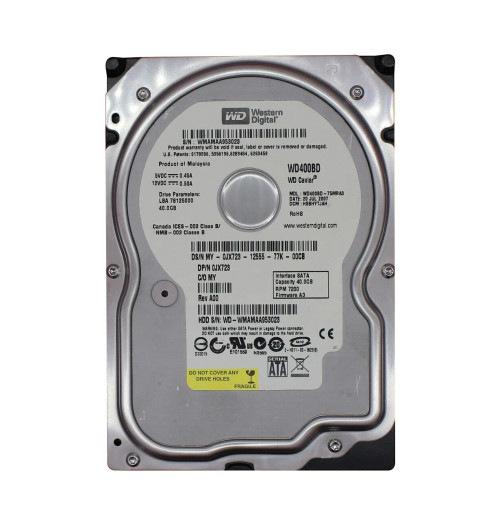 Dell 40GB 7200RPM SATA Hard Drive 3.5 2MB Cache - Compatible with Servers