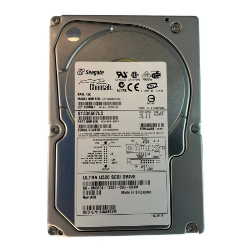 0M3634 - Dell 36GB 10000RPM Ultra320 SCSI Hot-Plug 3.5" HDD