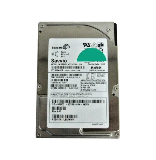 0M8031 - Dell 73GB 10000RPM SAS 2.5" HDD