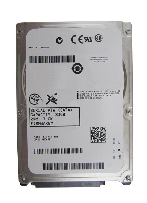 Dell 80GB 7200RPM SATA 2.5 Hard Drive 0N041F 16MB Cache - Compatible with Servers