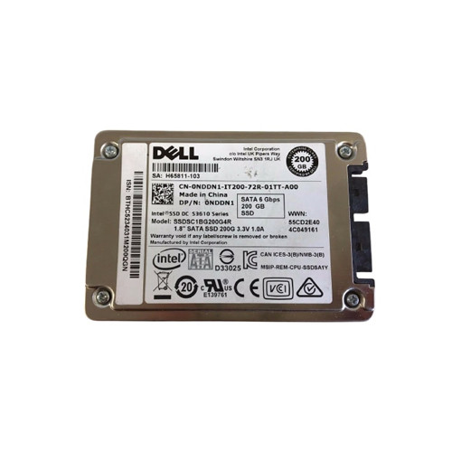 0NDDN1 - Dell 200GB SATA 6Gb/s 1.8" MLC SSD