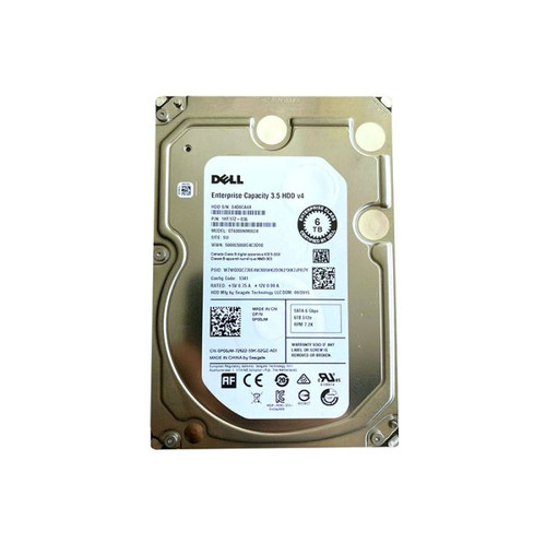 0P00JM Dell 6TB 7200RPM SATA 6.0 Gbps 3.5 128MB Cache Hard Drive