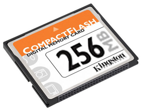 CF/256 - Kingston Technology 256MB Type I CompactFlash Memory Card