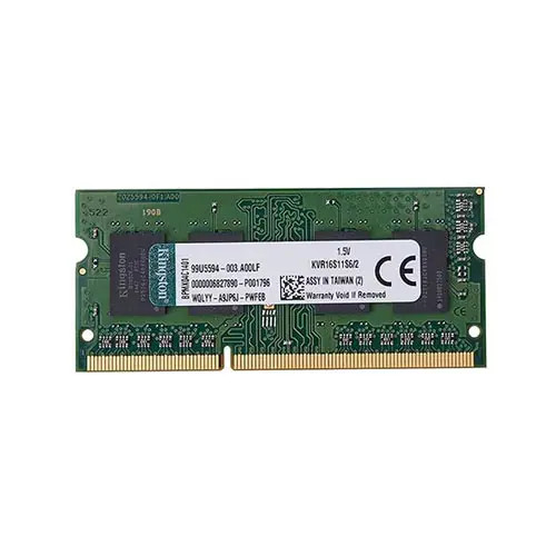 KVR16S11S6/2 - Kingston 2GB DDR3-1600 PC3-12800 Unbuffered Memory Module