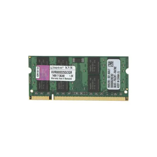 KVR800D2SO/2GR - Kingston Technology 2GB DDR2-800MHz PC2-6400 CL6 200-Pin SoDIMM