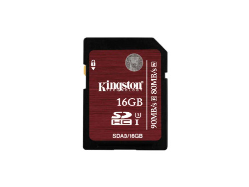 SDA3/16GB - Kingston Technology 16GB SDHC UHS-I U3 Class 3 Memory Card