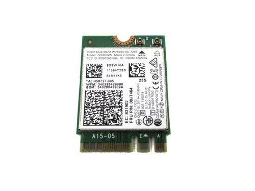 00JT464 - Lenovo Dual Band AC 7265 Wi-Fi Card