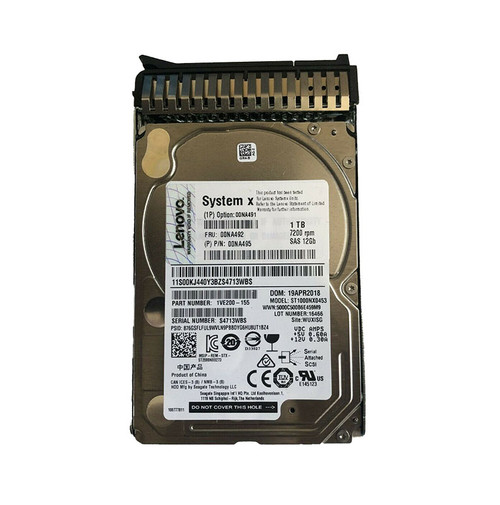 00NA491 - IBM 1TB 7200RPM SAS 12Gb/s 2.5" Hot-Swap HDD