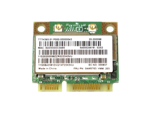 04W3763 - Lenovo Wi-Fi Bluetooth 4.0 Half Mini Card