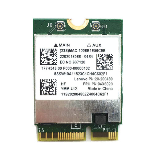 04X6020 - Lenovo Wireless Bluetooth Wi-Fi Card