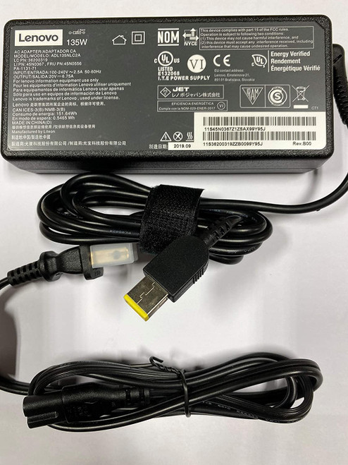 4X20E50558 - Lenovo 135-Watts Slim Tip AC Adapter for ThinkPad