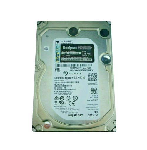7XB7A00053 - Lenovo 8TB 7200RPM SATA 6Gb/s 3.5" HDD