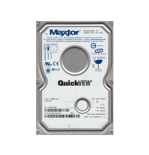Maxtor 4R160L0 DiamondMax D540X 160GB 5400RPM ATA-133 3.5-Inch HDD