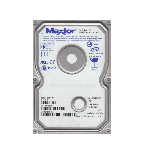 5A300J0 - Maxtor 300GB 5400RPM IDE ATA/133 3.5" HDD