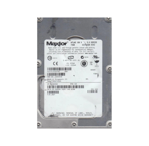8J073J0 - Maxtor 73GB 10000RPM Ultra320 SCSI 3.5" HDD