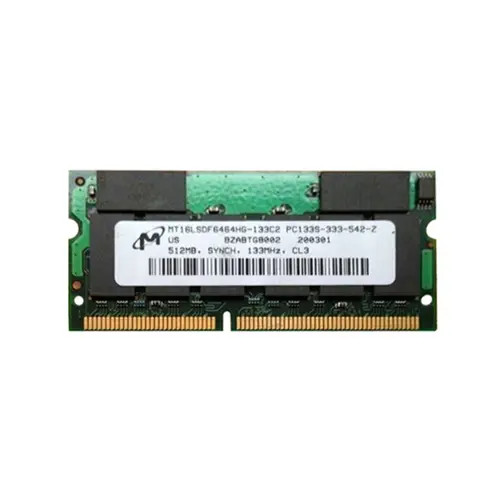 MT16LSDF6464HG-133C2 - MICRON 512MB PC133 CL3 144-Pin SoDIMM Memory