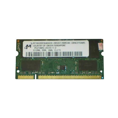 MT16VDDF6464HG-265G2 - MICRON 512MB PC2100 DDR-266MHz 200-Pin SoDIMM Memory