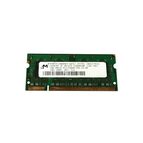 MT8HTF12864HDY-667E1 - Micron 1GB DDR2-667 PC2-5300 Unbuffered SoDIMM Memory Module