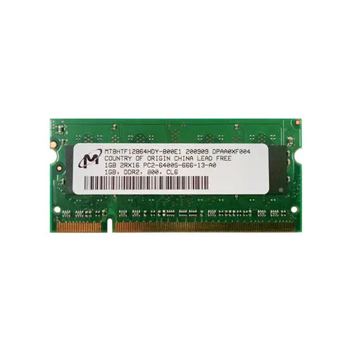 MT8HTF12864HDY-800E1 - Micron 1GB DDR2-800 PC2-6400 Unbuffered SoDIMM Memory Module