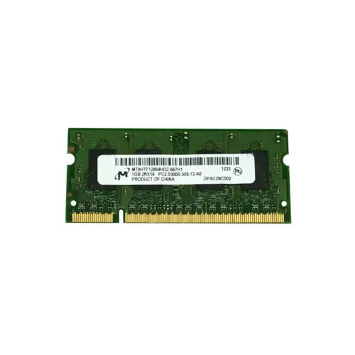 MT8HTF12864HDZ-667H1 - MICRON 1GB DDR2-667MHz PC2-5300 200-Pin SoDIMM