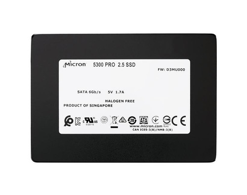 MTFDDAK3T8TDS-1AW16A - MICRON 3.84TB SATA 6Gbps SED 2.5" SSD