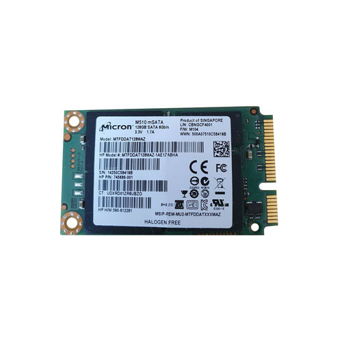 Micron M510 128GB MLC SATA 6Gb/s mSATA SSD for ProLiant DL360p Gen8 Servers