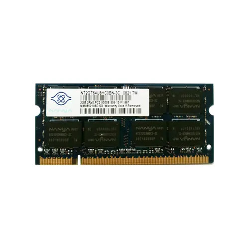 NT2GT64U8HC0BN-3C - Nanya 2GB DDR2-667 PC2-5300 Unbuffered SoDIMM Memory Module