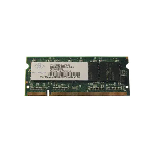 Nanya 512MB DDR-333MHz SoDimm Memory Module for Laptops