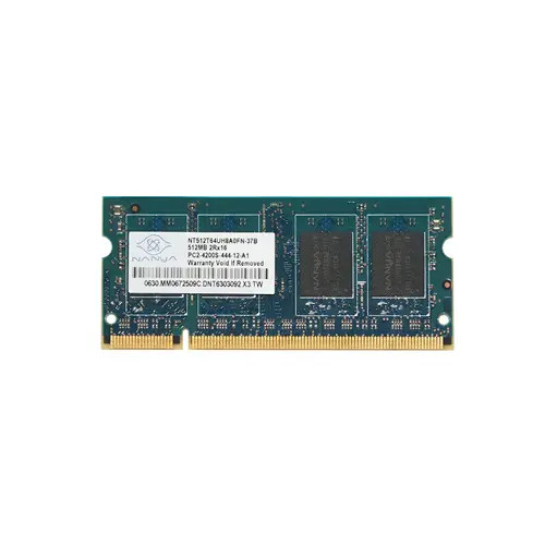 NT512T64UH8A0FN-37B - Nanya 512MB DDR2-533 PC2-4200 Unbuffered SoDIMM Memory Module