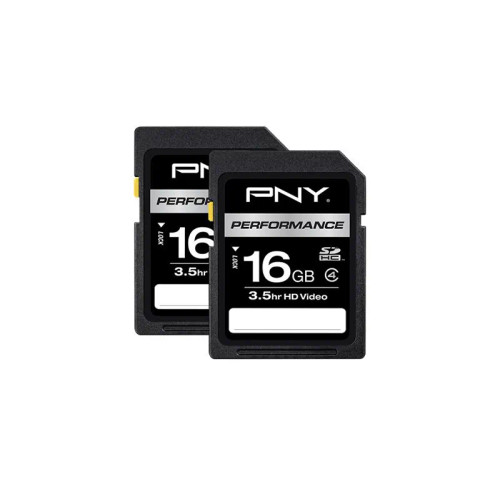 P-SDHC16G4X2-GE - PNY Technology 16GB Class 4 SDHC Memory Card 2-Pack