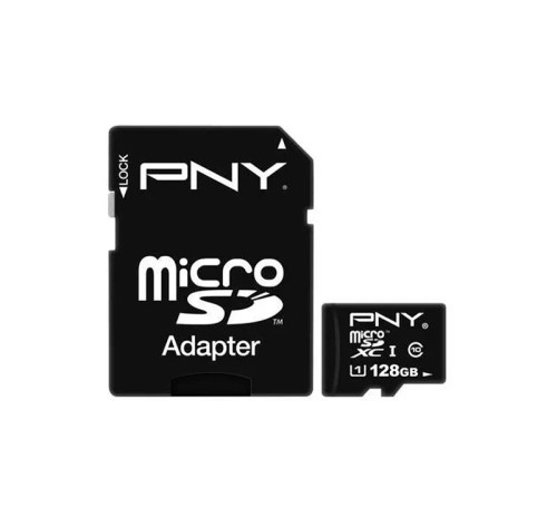 PSDUX128U1GE - PNY Technology 128GB Class 10 UHS-I microSDXC Memory Card
