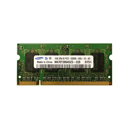 M470T2864D23-CE6 - Samsung 1GB DDR2-667MHz PC2-5300 200-Pin SoDIMM
