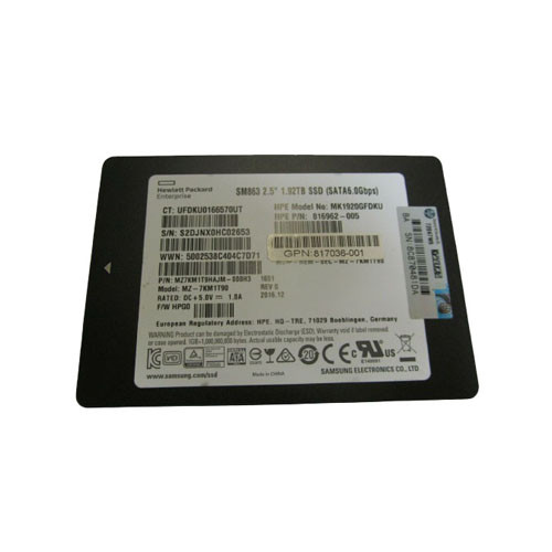 MZ7KM1T9HAJM-000H3 - Samsung 1.92TB SATA 6Gb/s 2.5" SSD