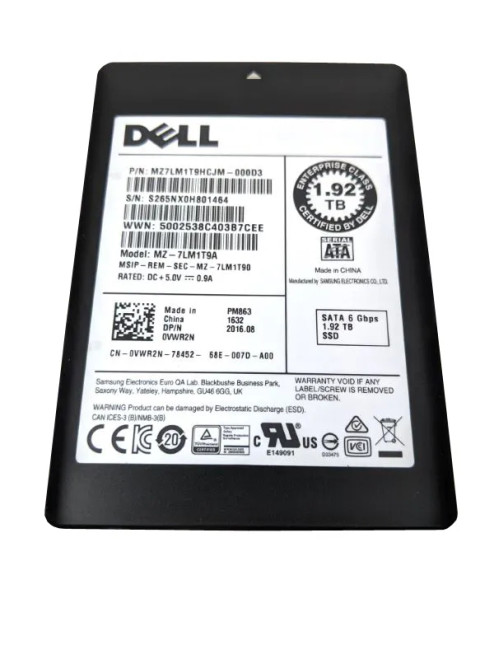 MZ7LM1T9HCJM-000D3 - Samsung 1.92TB SATA 6Gb/s 2.5" SSD