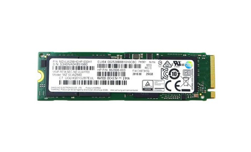 MZ-VLW2560 Samsung PM961 Series 256GB TLC PCI Express 3.0 x4 NVMe M.2 2280 Internal Solid State Drive (SSD)