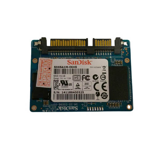 SanDisk X110 64GB MLC Half-Slim SATA SSD for ProLiant DL360p Gen8 servers