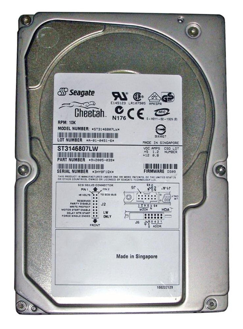 ST3146807LW - Seagate 146.8GB 10K RPM Ultra320 SCSI 3.5" HDD
