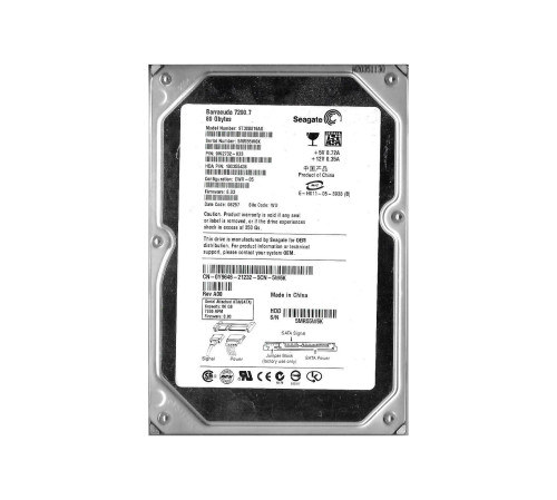 ST380819AS - Seagate 80GB 7200RPM SATA 3.5" 8MB HDD