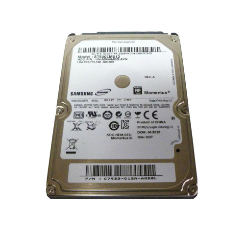 Seagate ST500LM012 Momentus 500GB 5400RPM SATA 2.5-Inch HDD