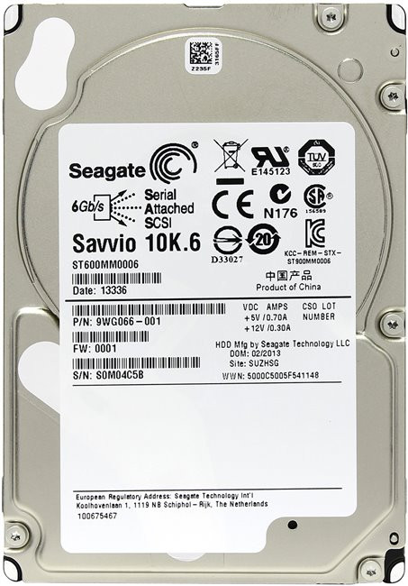 ST600MM0006 - Seagate 600GB 10K RPM SAS 6Gb/s 2.5" HDD