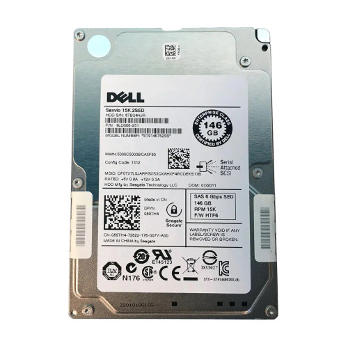 ST9146752SS - Seagate 146GB 15000RPM SAS 6Gb/s 2.5" HDD