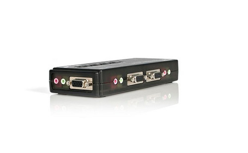 SV411KUSB - StarTech 4-Port Mini USB KVM kit with Cables and Audio Switch