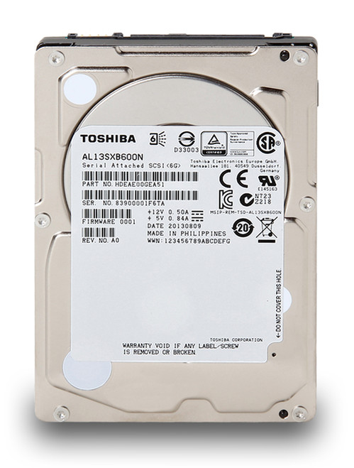 AL13SXB600N - Toshiba 600GB 15000RPM SAS 6Gb/s 2.5" HDD
