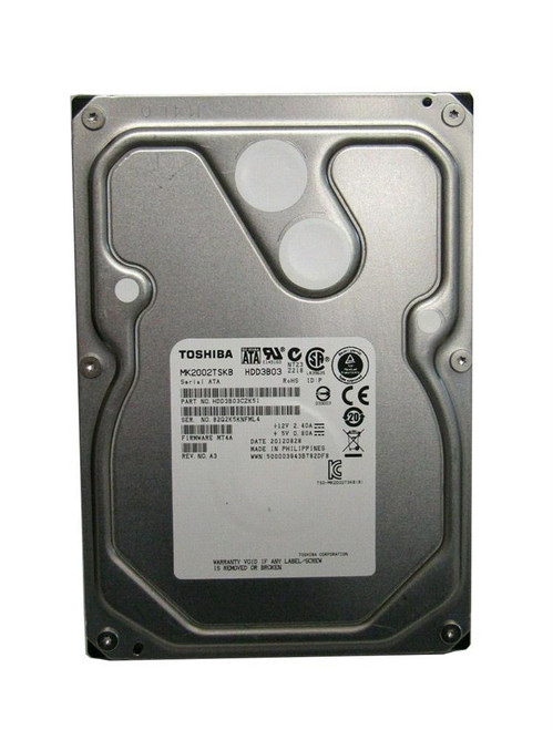 HDD3B03 - TOSHIBA 2TB 7200RPM SATA 3Gb 64MB 3.5" HDD