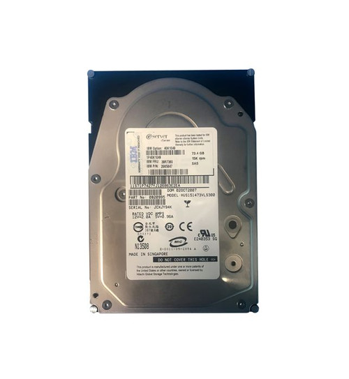 IBM 39R7360 73gb 15000rpm 3.5inch Simple Hot Swap Serial Attached Scsi (sas) Hard Disk Drive No Tray