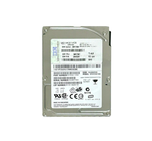 39R7391 - IBM 73GB 10000RPM SAS 3Gb/s 2.5" Hot-Swap HDD