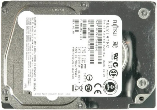 TOSHIBA MBE2147RC 147GB 15000RPM 16mb SAS-6gbps HDD