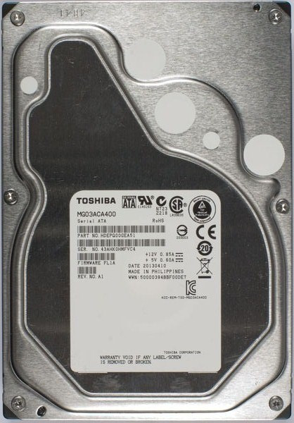 TOSHIBA MG03ACA400 4TB 7200RPM SATA 6GB/s Hard Drive