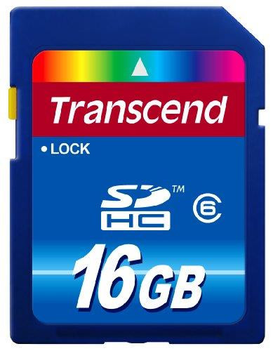 TRN-TS16GSDHC6 - Transcend 16GB Class 6 SDHC Memory Card