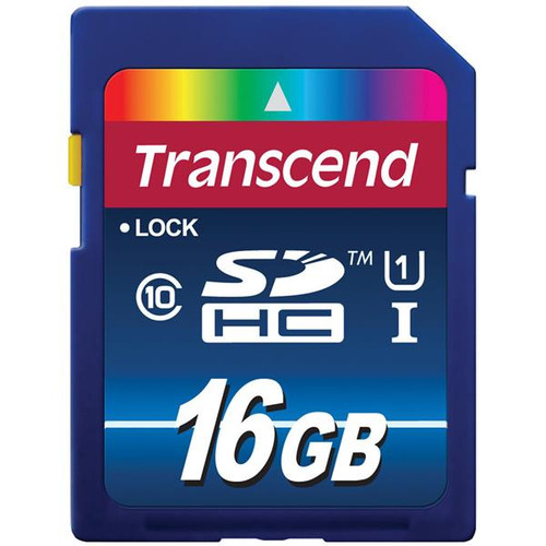 TRN-TS16GSDU1 - Transcend 16GB Class 10 SDHC Memory Card